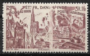 Doyle's_Stamps: French India 1946 Chad to the Rhine Set C8** to C13**