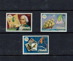 Aitutaki: 1984, Ausipex, International Stamp Exhibition, Melbourne, MNH Set
