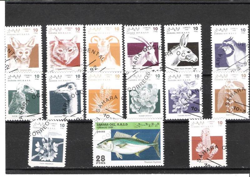 Sahara Occ Rasd/ Arab Republic Western Sahara 15 issues