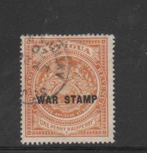 ANTIGUA #MR3  1918 KING GEORGE V  WAR TAX    F-VF USED