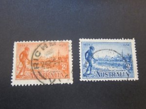 Australia 1934 Sc 142-43 FU 