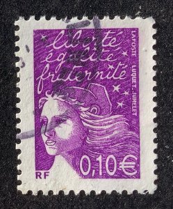 France 2002  Scott 2852 used - 0.10€,  Marianne