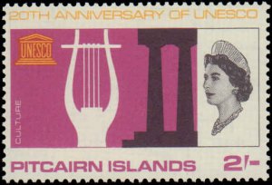 Pitcairn Islands #64-66, Complete Set(3), 1966, Never Hinged