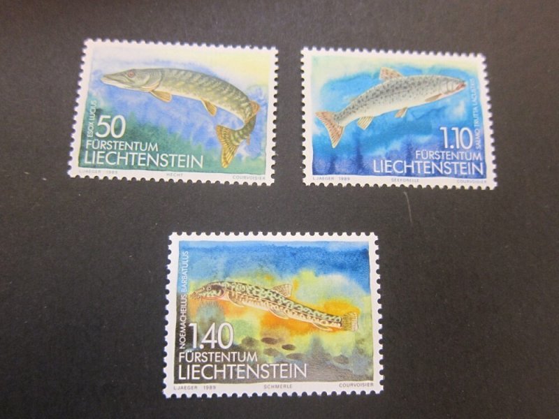 Liechtenstein 1989 Sc 904-06 set MNH