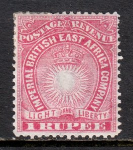 British East Africa - Scott #25 - MH - Short perfs at top - SCV $7.50