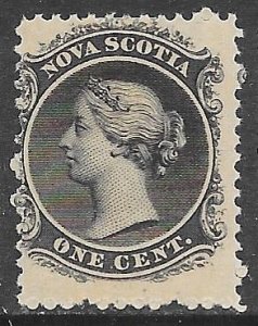 Nova Scotia 8: 1c Queen Victoria, MH, AVG