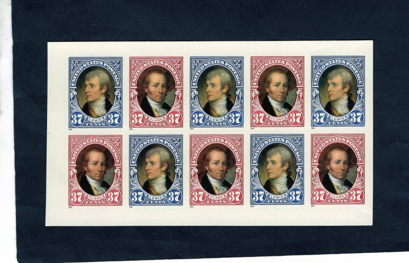 3856b Lewis & Clark, MNH blk/10