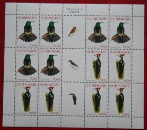 SURINAME 2003 Birds woodpecker MNH Scott# 1299-1300 SG 1995-1996