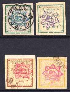 IRAN EARLY ISSUES COLLECTION LOT x4 #2 YOU IDENTIFY AND GRADE