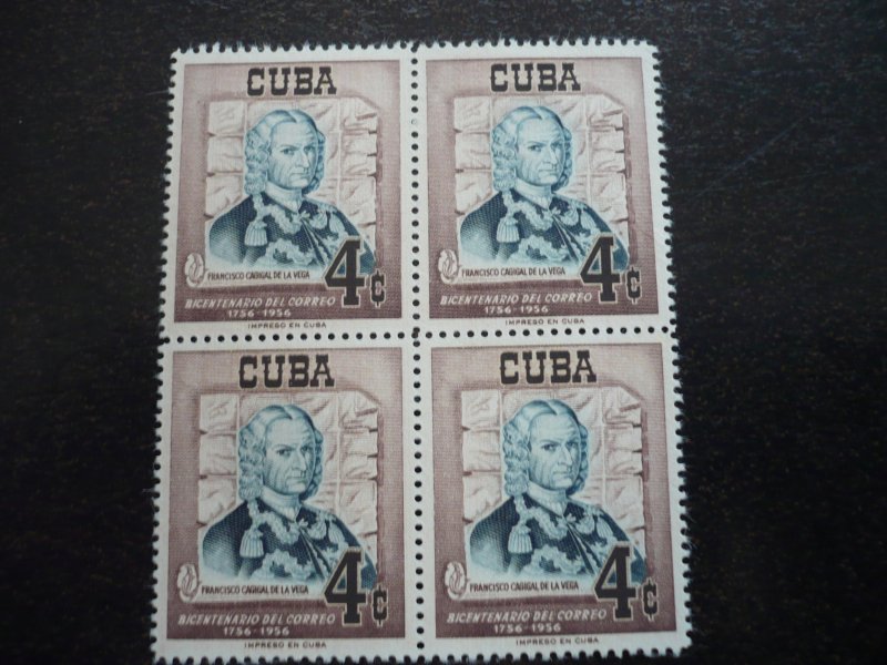 Stamps - Cuba - Scott# 552 - Mint Hinged Single Stamp in a Block of 4