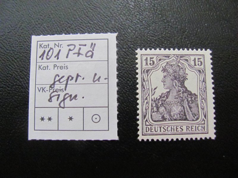 Germany 1917 MNH SIGNED BPP MI. 101 PIa SC 100 VF 35 EUROS   (122)