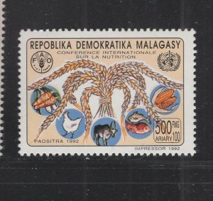 Madagascar #1105  (1992 Nutrition issue) VFMNH CV $1.00