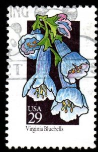 SC# 2668 - (29c) - Wildflowers, Virginia Bluebells, used single