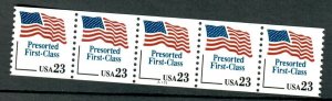 #2605 Presorted Flag #A111 MNH plate number coil PNC5