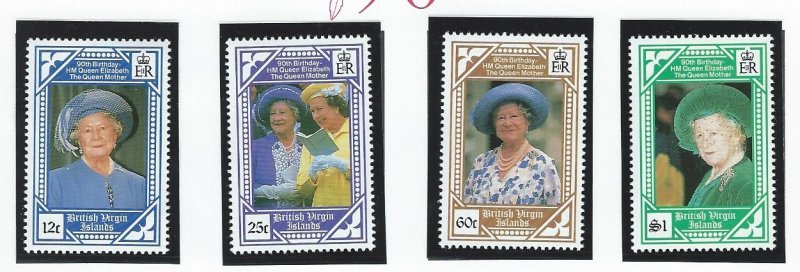 BRITISH VIRGIN ISLANDS  mnh sc 673-676