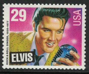 Scott 2721- Elvis, The King of Rock 'N Roll- MNH 29c 1993- unused mint stamp