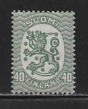 Finland 131c 40p Lion single MNH