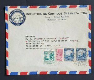 1950 Medellin Colombia Cleveland Ohio Tanning Leather Goodrich Advertising Cover