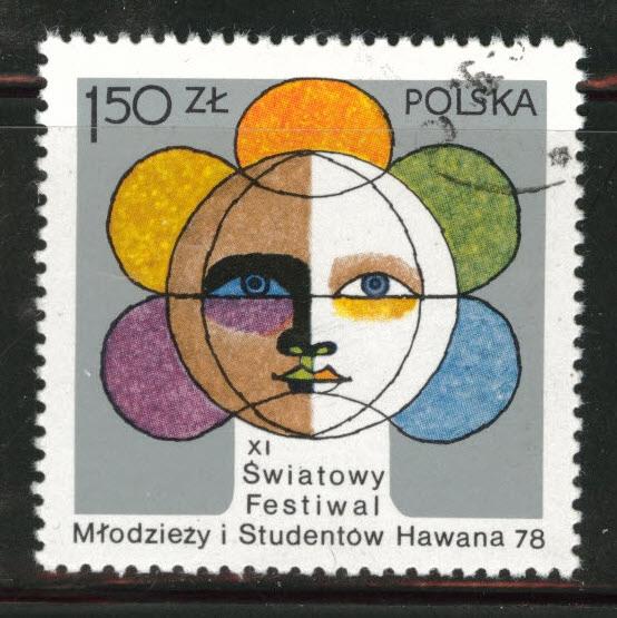 Poland Scott 2272 Used 1978  favor canceled Youth Festival