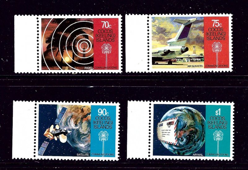 Cocos Is 162-65 MNH 1987 Communications