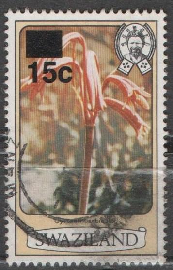 Swaziland 1985, 15c on 7c, used