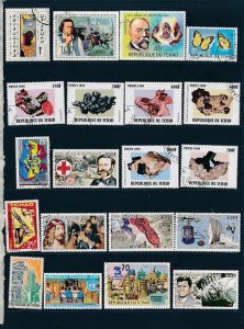 D392947 Chad Nice selection of VFU Used stamps