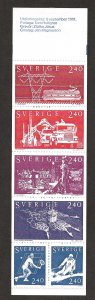 SWEDEN SC# 1383a COMP BKLT VF/MNH 1981