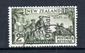 New Zealand 1937 2s Captain Cook Official opt SG O132 FU CDS