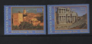 United Nations, 784-785 MNH, 2000 World Heritage Sites, Spain