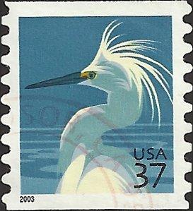 # 3829 USED SNOWY EGRET