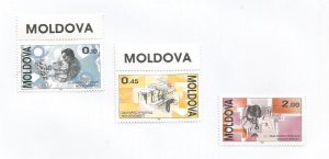 MOLDOVA - 1994 - Day of Postage Stamp - Perf 3v Set - M L H