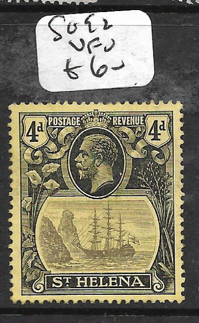 ST HELENA (PP1009B) KGV 4D SG 92  VFU