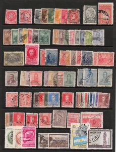 ARGENTINA 1864-1964 Over 200 used & unused - See Below