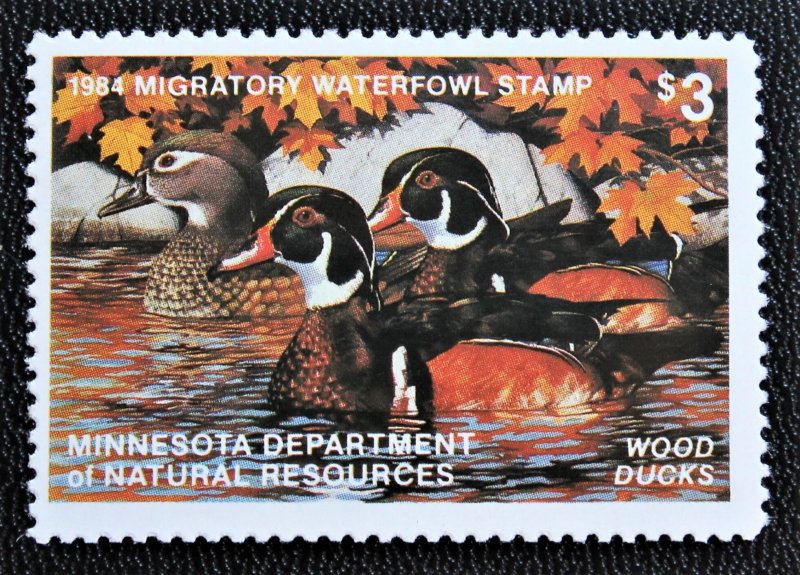 US State Duck Stamp 1984 Minnesota #8 MNH