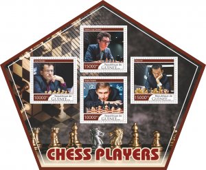 Stamps. Chess. Chess players 2020 year 1+1 sheets perforated