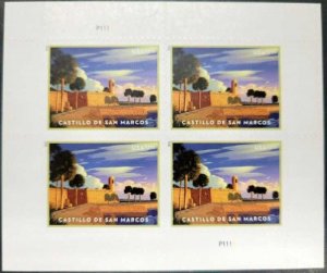US Stamp 2021 $7.95 Castillo de San Marcos Nat'l Monument 4 Stamp Sheet #5554