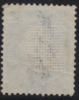 US Stamp #86 1c Blue Franklin E Grill USED SCV $425