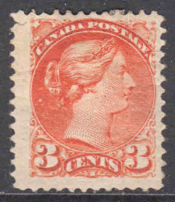 CANADA 37 UNLISTED BRIGHT ORANGE OG H M/M $175 SCV JUMBO MONTREAL PRINT