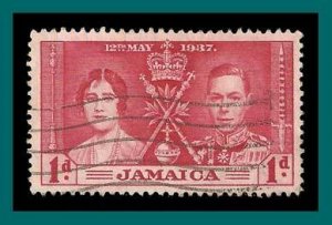 Jamaica 1937 Coronation, 1d used  113,SG118