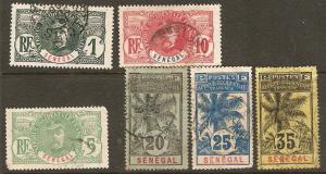 Senegal 6 Diff Used 1906 SCV $10.95