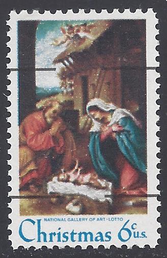 #1414a 6c Christmas Nativity Precancel 1970 Mint NH
