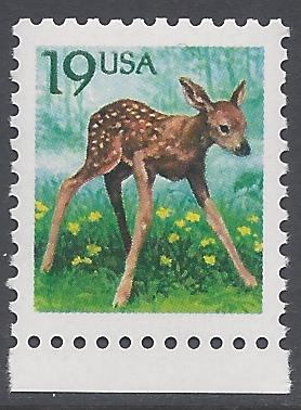 #2479 19c Flora and Fauna - Fawn 1991 Mint NH