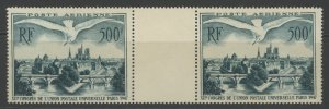 FRANCE C22 ** MINT NH GUTTER PAIR, STAMPS NH VLH IN GUTTER (C 336)