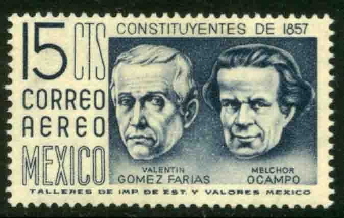 MEXICO C236 15¢ 1950 Definitive 2nd Printing wmk 300 MINT, NH. VF.