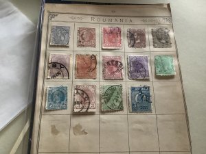 Romania old stamps pages  Ref A264