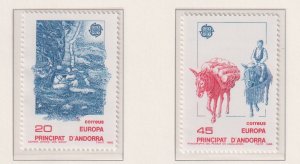 Andorra Spanish   #184-185   MNH   1988   Europa