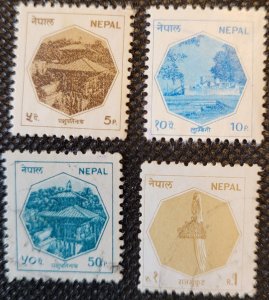 Nepal, 1986, Nepalese scenes, set of 4, used, SCV$1.00