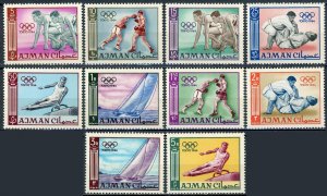 Ajman MNH 27-36 Tokyo Olympics 1964 SCV 7.10