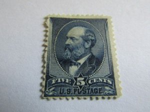 US Stamps,Scott #216, F-VF unused( mint no gum ) 1888 with nice color CV $75.00+