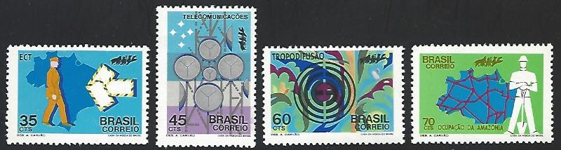 Brazil #1223-1226 Mint No Gum As Issued Full Set of 4